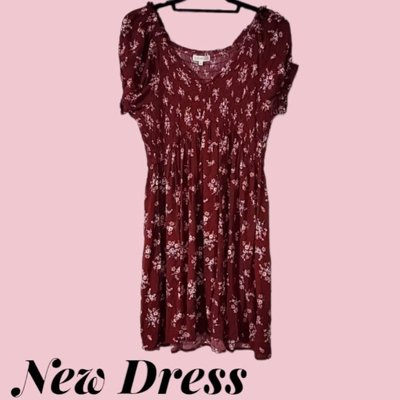 Ultra Flirt Dresses & Skirts - Ultra flirt maroon dress